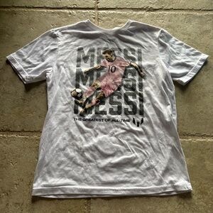 Kids White Graphic Soccer T-Shirt